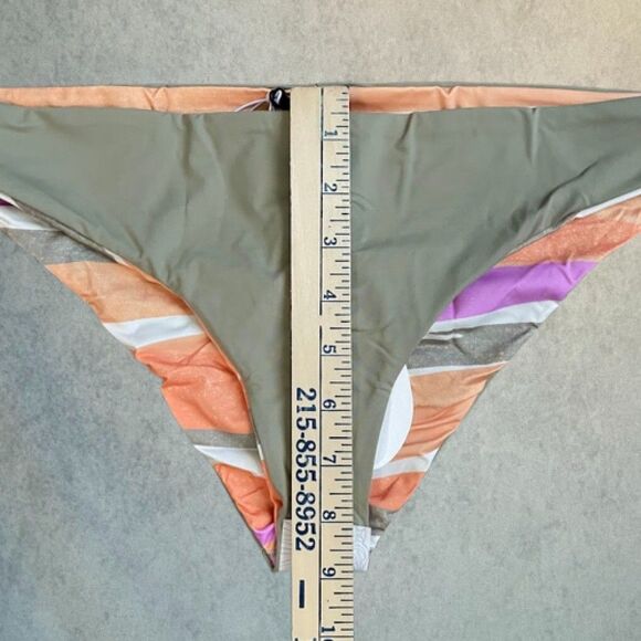 prAna Bikini Bottom Womens Size L Cheeky Low Rise Reversible Beach Swimwear NEW - Picture 11 of 13